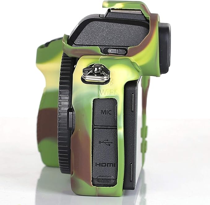 Professional Secure Silicone Camera Case Cover Housing Body Skin for Nikon Z50 Z 50 Mirrorless Digital Camera (Camouflage)