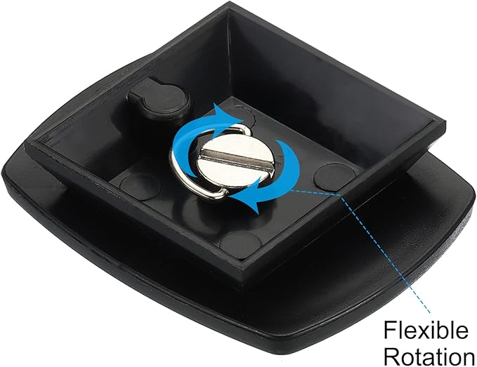 PATIKIL Tripod Quick Release Plate, 43mm 2 Pack Camera Tripod Adapter Mount Parts Replacement Mounting Plate for Tripod Model 1, Black