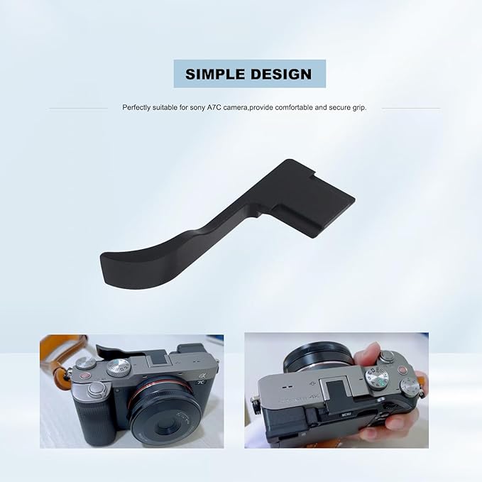 Thumb Grip for Sony A7C Camera,Metal Camera Thumbs Up Rest Hand Grip