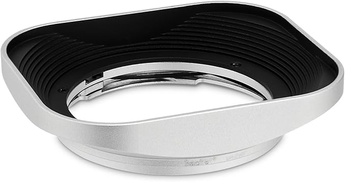 Haoge LH-ZV07 Square Metal Lens Hood for Carl Zeiss Biogon T* 2/35 35mm f2 ZM, C Biogon 2.8/35 35mm f2.8 ZM, Planar T 2/50 50mm f2 ZM; Voigtlander NOKTON Classic 35mm f1.4 VM, 40mm f1.4 VM as LH-6