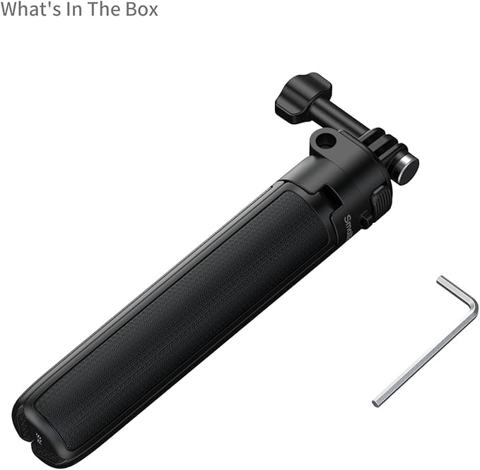 SmallRig 2-in-1 Selfie Stick Tripod, 7.1-20.5in Extendable, Support Horizontal & Vertical Shooting, for GoPro Hero 13/12/11/10/9, for DJI Osmo Nano Action 6/5 Pro/4/3, for Insta360 Ace Pro 2-5725