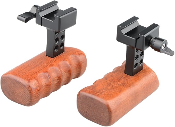 CAMVATE DSLR Wood Wooden NATO Handle Grip (A Pair) - 1660