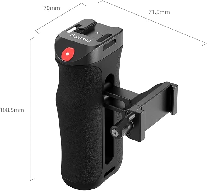 SMALLRIG Side Handle for Arca-Swiss with Recording Trigger, 3 Control Cable, Fit for Sony A7 III/ FX3/ A6600, for Canon R5II/ R5C, for FUJIFILM X-H2S/ X-T5, for Panasonic S5 II/ GH5-5694