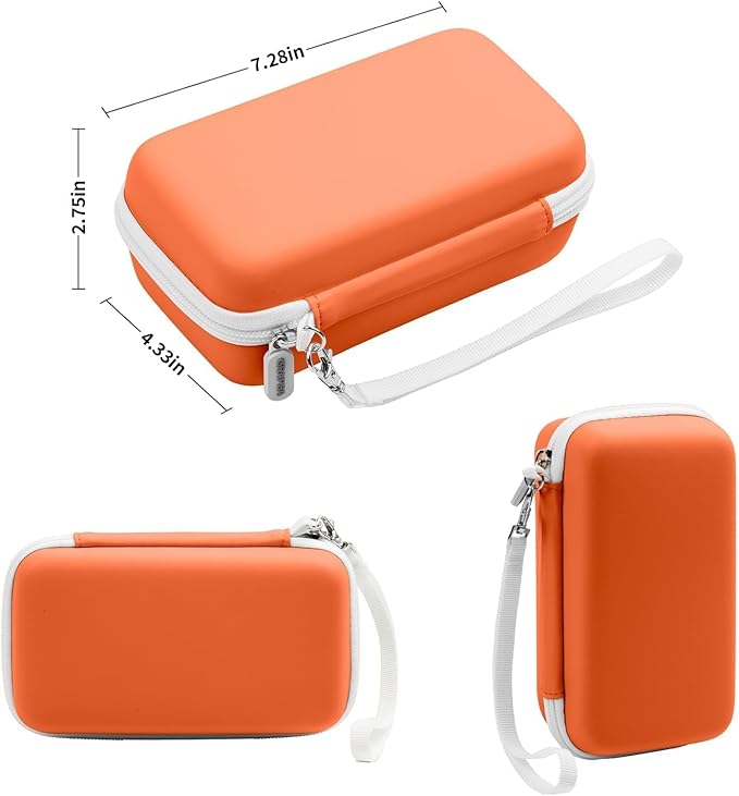 Grapsa Case Compatible with ESOXOFFORE for Dylanto for Anchioo for WEEFUN for GKTZ for Amzelas for Mafiti Instant Print Camera for Kids, Film Camera Storage Holder Organizer Bag (Box Only)- Orange