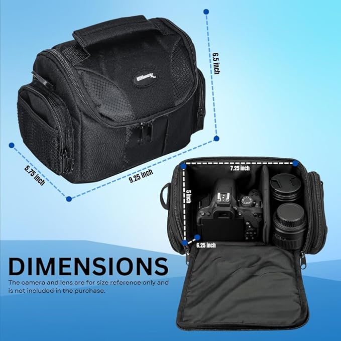 Ultimaxx Medium Carrying Case/Gadget Bag for Sony,Nikon, Canon, Olympus, Pentax, Panasonic, Samsung & Many More SLR Cameras & Camcorders