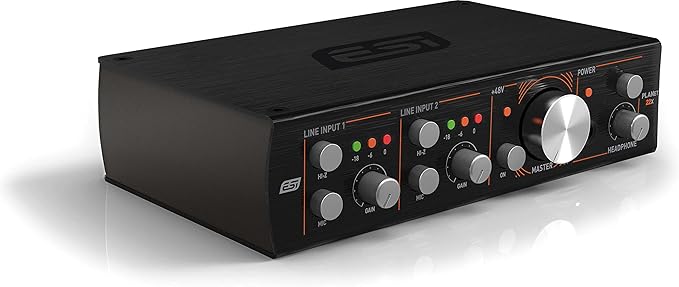 ESI planet 22x | Professional Dante audio interface with 2 inputs / 2 outputs