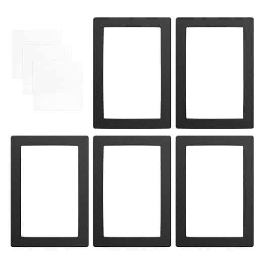 Resin 3D Printer Screen Protector, Black LCD Protective Film, 9.5 x 6.7 Inch, Compatible with Most 8.9 Inch LCD Resin Printers, 5 Pack