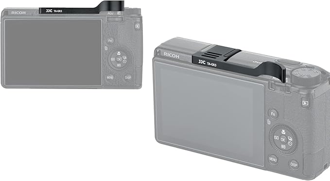 JJC TA-GR3 Thumbs Up Grip for GR III GR IIIx Camera, GR IIIx Thumbs Grip, GR III Thumbs Up Grip, Made of Premium Aluminium Alloy, Hot Shoe Grip Compatible with Ricoh GRIII GRIIIx