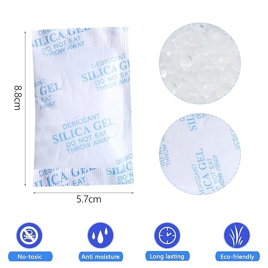 Silica Gel Packets 20 Packs 20 Gram Food Safe Pure White Desiccant Packs for Storage Silicone Packets for Moisture