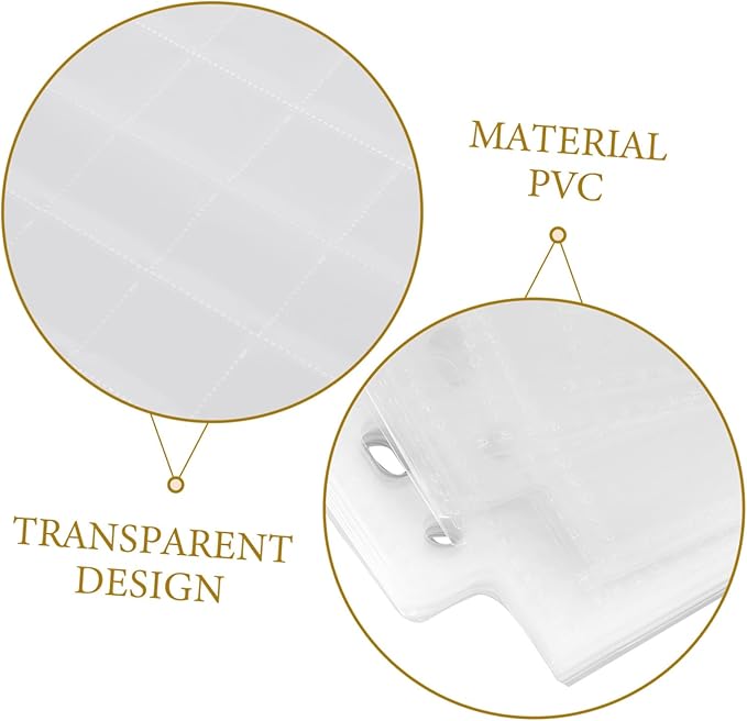 Gadpiparty 30pcs Negative Film Holder Pages Acid Storage Sleeves for Organizing Film Negatives Removable Binder Design for Easy Access Slots