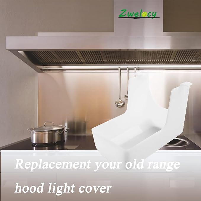 Range Hood Light Lens Cover for Broan Nutone 41000/40000/42000/45000 Series – Replaces S99110437, 99110437, 88169, AP3379470 – Compatible with Broan, Nutone, Kenmore & More(2-Pack)