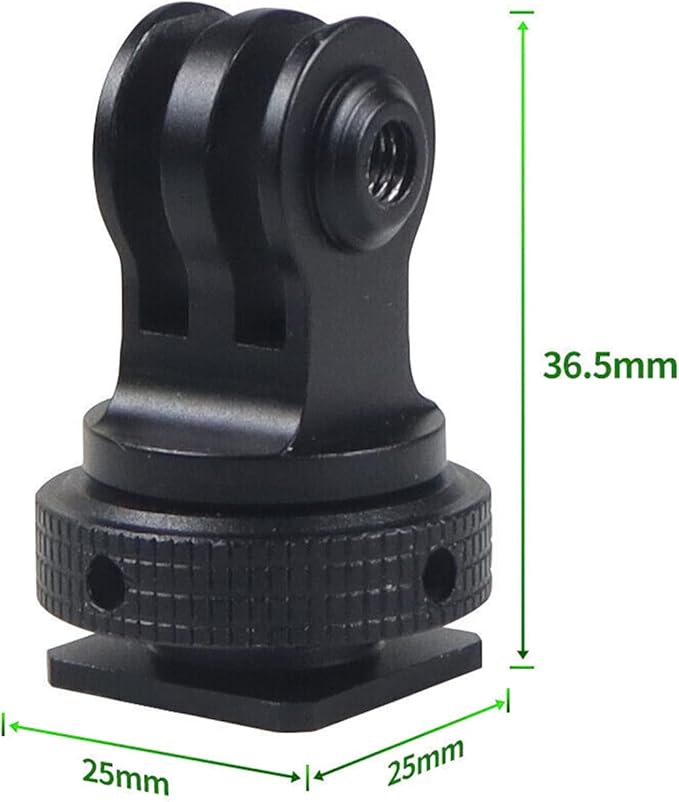 Tripod Screw to DSLR Camera Flash Cold Shoe Mount Adapter Compatible for GoPro 11/10/MAX/9/8/7/6/5/4/3+/3,DJI OSMO Action 2 3