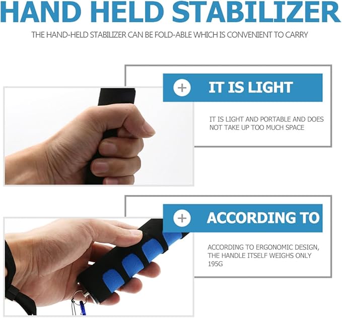 BESPORTBLE Professional Camera Handle Grip Stabilizer Mount with Ergonomic Sponge and Aluminum Alloy for Video Light and Flashlight Portable Handheld Support for Photographers and Beginners