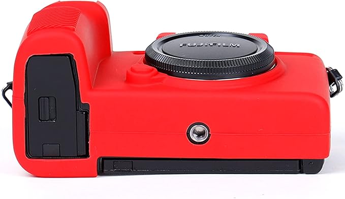 Professional Secure Silicone Camera Cases Bag Housing Rubber Body Skin for Fujifilm X-S10 Mirrorless Camera Fuji XS10 Protective Case (Red)