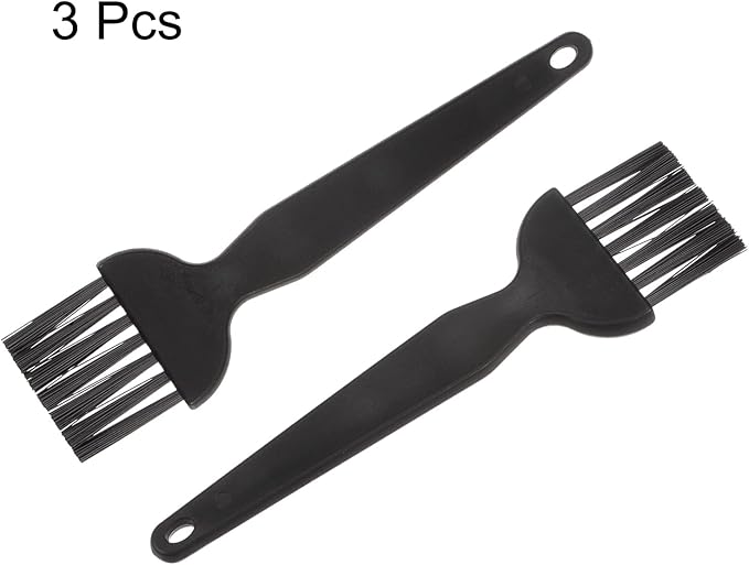 HARFINGTON 3pcs Anti-Static Cleaning Brush 25x33mm PV Plastic Conductive Bristles Anti Static ESD Brushes for Clean PCB Laptop Keyboard Fan and Other Electronic Devices