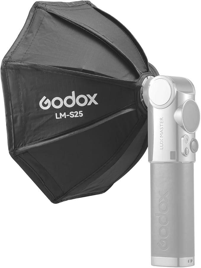 Godox LM-S25 Mini Octagonal Softbox Diffuser Compatible with Godox Lux Master Retro Camera Flash
