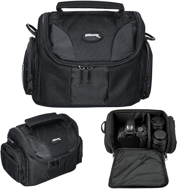 Ultimaxx Medium Carrying Case/Gadget Bag for Sony,Nikon, Canon, Olympus, Pentax, Panasonic, Samsung & Many More SLR Cameras & Camcorders