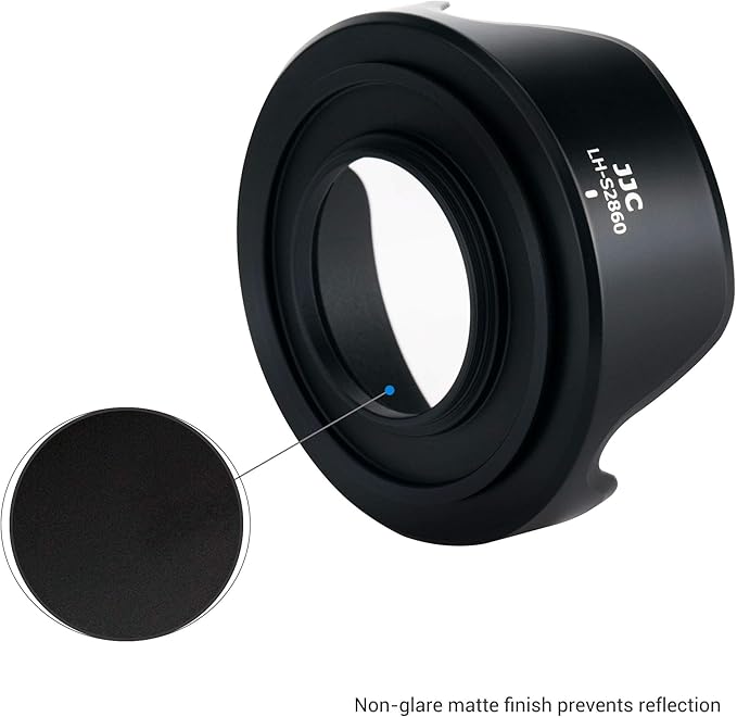 Petal Screw in Lens Hood for Sony FE 28-60mm f/4-5.6 Lens SEL2860 and Sony E PZ 16-50mm f/3.5-5.6 OSS Lens SELP1650 on Sony ZV-E1 ZV-E10 A7C A6400 A6300 A6100 A6000 with a 40.5mm Adapter Ring