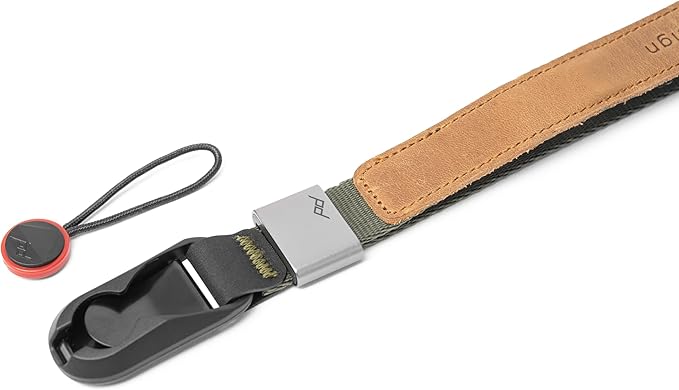 Peak Design Cuff Camera Wrist Strap, Compatible with DSLR, Compact and Point-and-Shoot Cameras, Low Profile, Quick Release