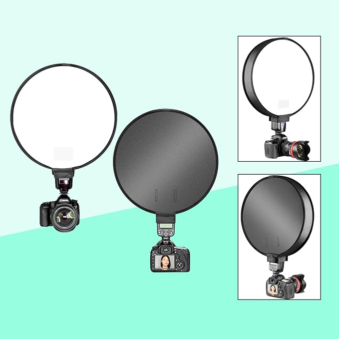 Softbox Diffuser, Portable Foldable Round Soft Box Camera Flash Light Diffuser for Photo Studio Photography