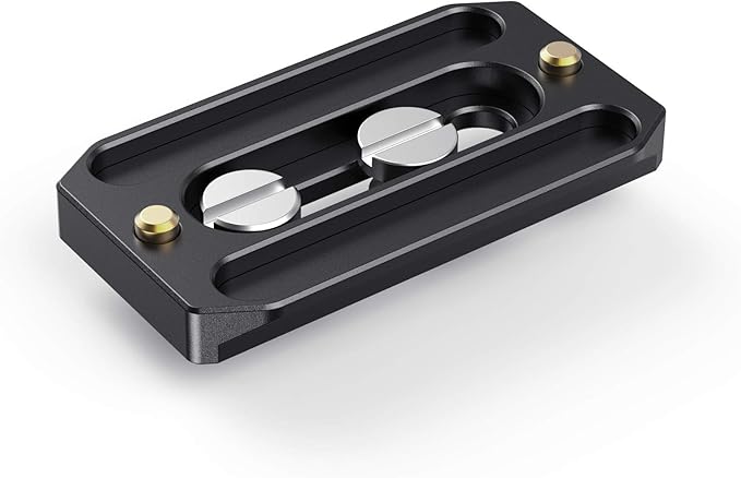 SMALLRIG Quick Release Plate for Arca Swiss, Baseplate with 1/4''-20 Screw, 3/8''-16 Screw, for Cameras and Cages - 2146B
