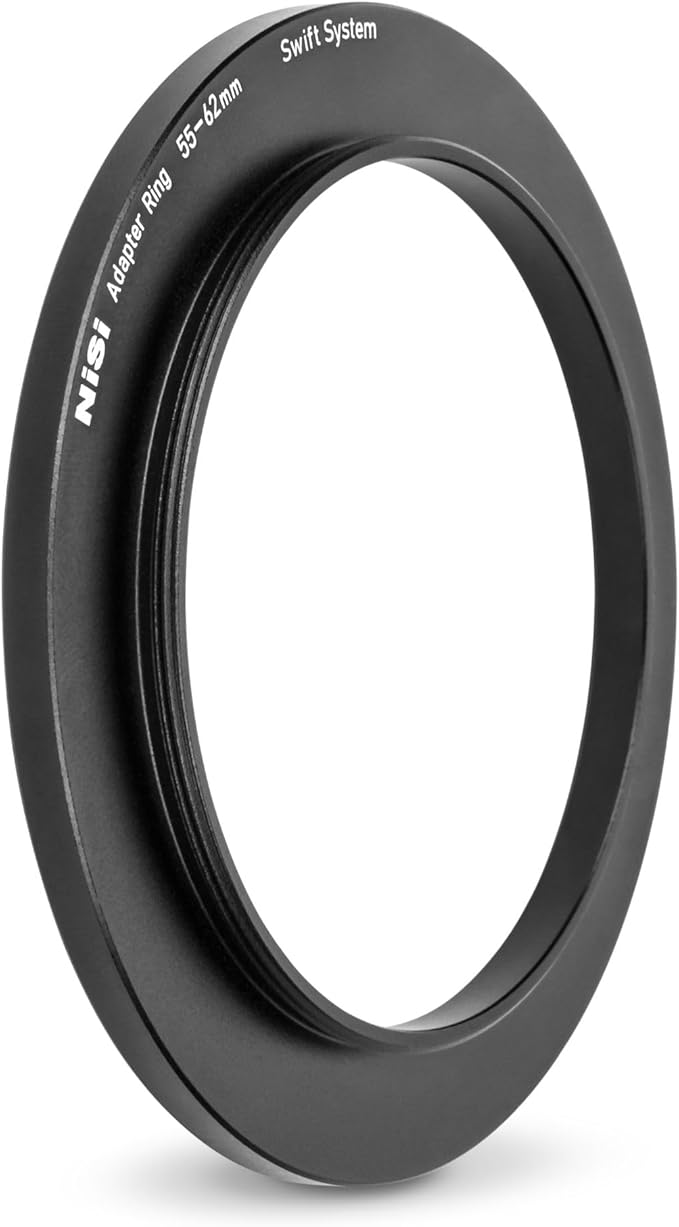 NiSi Swift 55-62mm System Base Adapter Ring for Swift System Filters (55mm Standard Thread - 62mm Swift Filter)