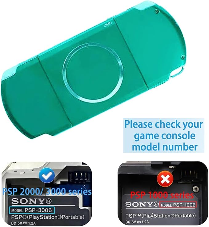 OSTENT Battery Protector Cover Door Repair Parts Replacement for Sony PSP 2000/3000 Color Green