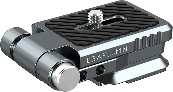 Leaplumin Foldable DSLR Camera L Bracket，Lightweight Camera L Bracket Vertical Horizontal Switching Tripod Quick Release Plate Compatible with Canon Nikon Sony DJI Osmo Ronin Zhiyun Stabilizer Tripod