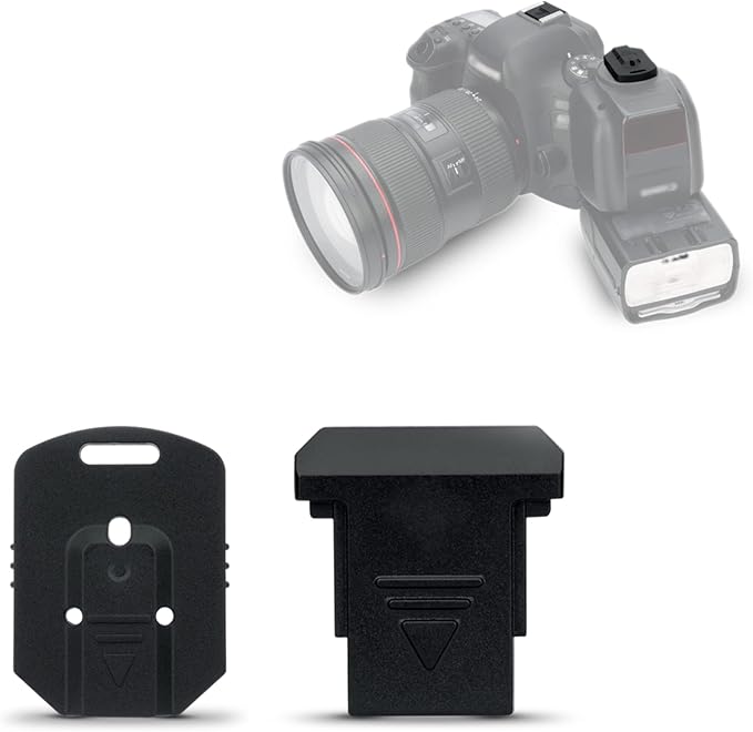 2Pack Camera and Flash Hot Shoe Cover Cap for Canon Speedlite EL-1 EL-100 600EX II 430EX III on Canon Camera EOS R6 R5 R RP 7D Mark II 6D Mark II 5D Mark IV III 90D 80D 77D Rebel T8i T7 T7i SL3 SL2