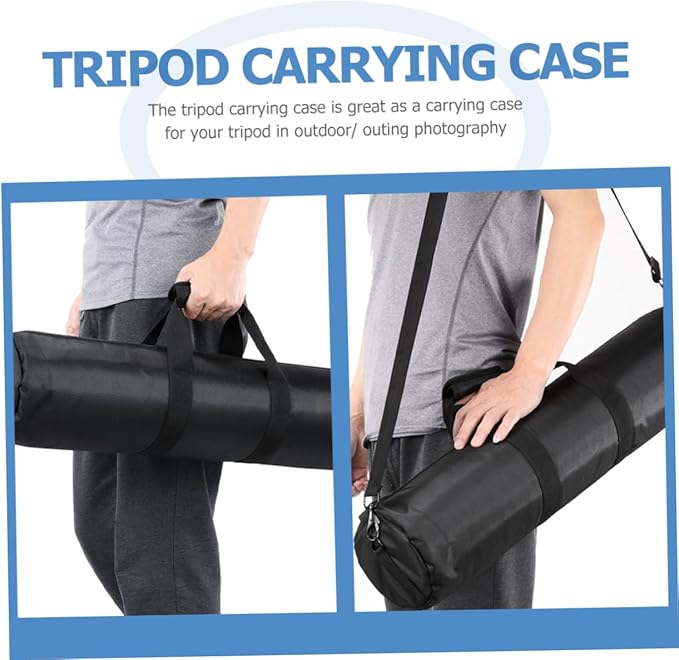 STOBOK Thick Foam Padded Tripod Bag Handle and Shoulder Strap for Photographers Portable Lighting Equipment Storage Case Suitable for Travel and Outdoor Use