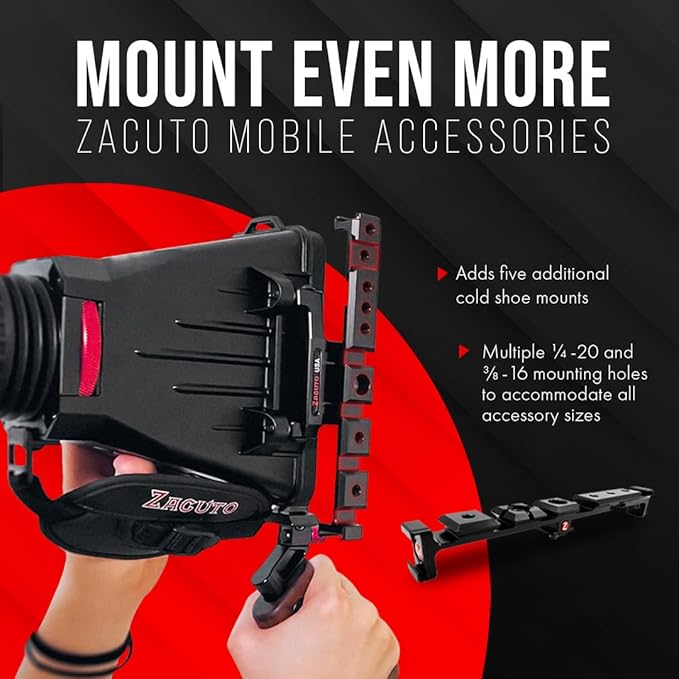 Zacuto Director’s Rig | Smartphone Video Rig with Smart Z Finder, Director’s Grip, Accessory Rail, Bridge, Diopters & Anti-Fog Shields | Filmmaking & Content Creator Accessories for Mobile Phones