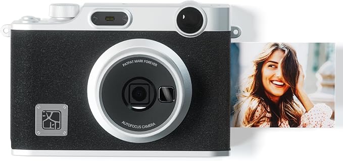 iDPRT Z3 Hanin Instant Film Camera, Full-Color Instant Print Digital Cameras Portable Photo Printer + 10 Instant Film, Gift for Birthday, Christmas, Holiday