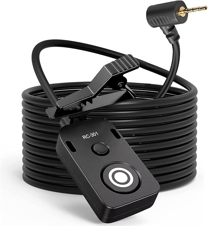 RC301-L1 for Panasonic Remote Camera Small Shutter Release Remote Control 196.8 "Extended Cable Remote Wired Button GH3 GH4 GH5 GH6 S5 S5II G85 G9 GXL S1R -114(RC301-L1 GH 196.8in/5m)