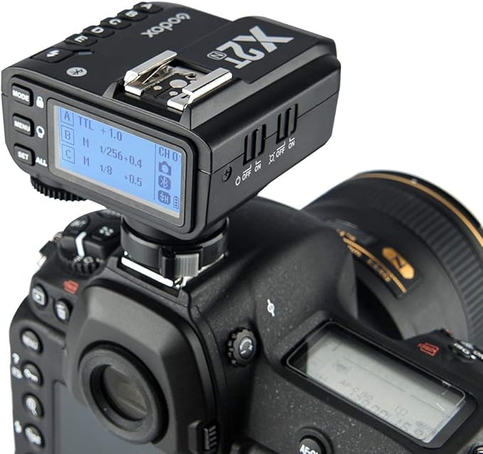 Godox X2T X2T-N Flash Trigger for Nikon, with 2.4G i-TTL HSS 1/8000s Group Function LCD Control Panel Firmware Update, GODOX X2 X2TN X2T N Wireless Flash Trigger Transmitter for Nikon Camera