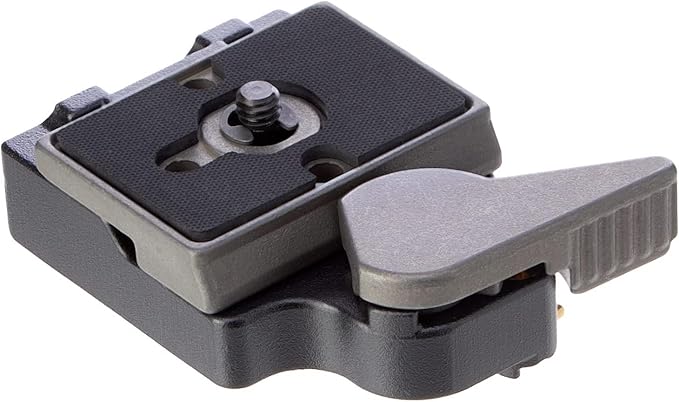 Manfrotto 323 RC2 Rapid Connect Tripod Adapter with 200PL-14 Quick Release Plate - Replaces 3299-Black