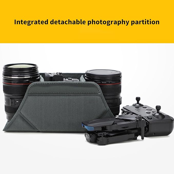 Travel Friendly Removable Padded Camera Storage Insert Adjustable Interior Structure Shockproof Foldable Storage Case Removable Padded Insert Bag