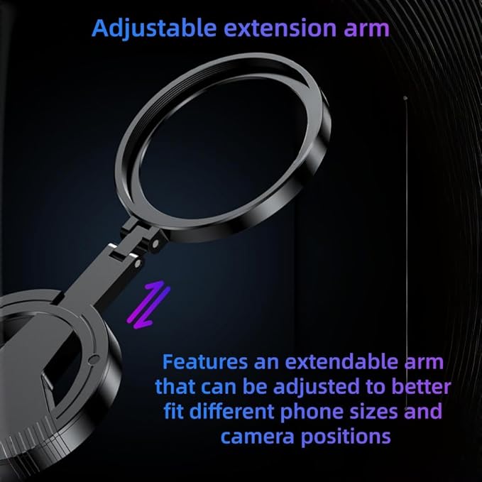 Anti-Glare Magnetic Phone Filter, 52mm Magnetic CPL Polarizer, Foldable Portable Rotatable Quick Mount Lens, Reduce Glare & Reflections for Water, Glass, Sky (2PC)
