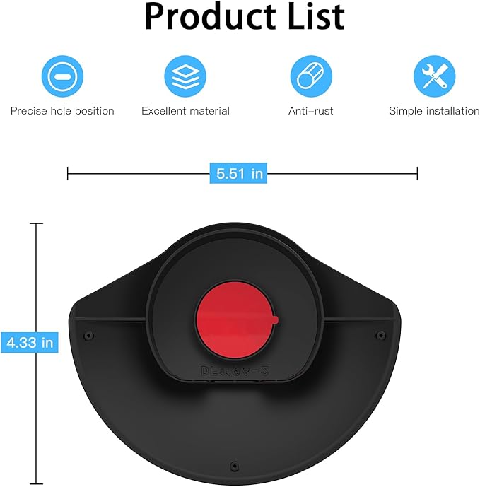 HOLACA Sun Rain Shade Camera Cover for Stick Up Cam Pro,Camera Shield for Resistant UV Black