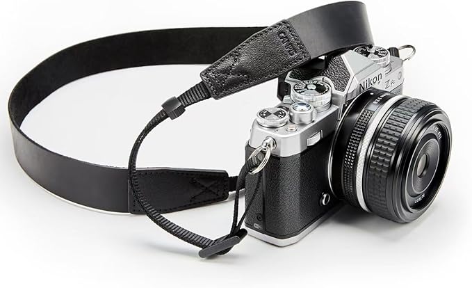CANPIS Crazy Horse Leather Camera Strap,Vintage Camera Strap,Adjustable Camera Neck Shoulder Strap for Photographers