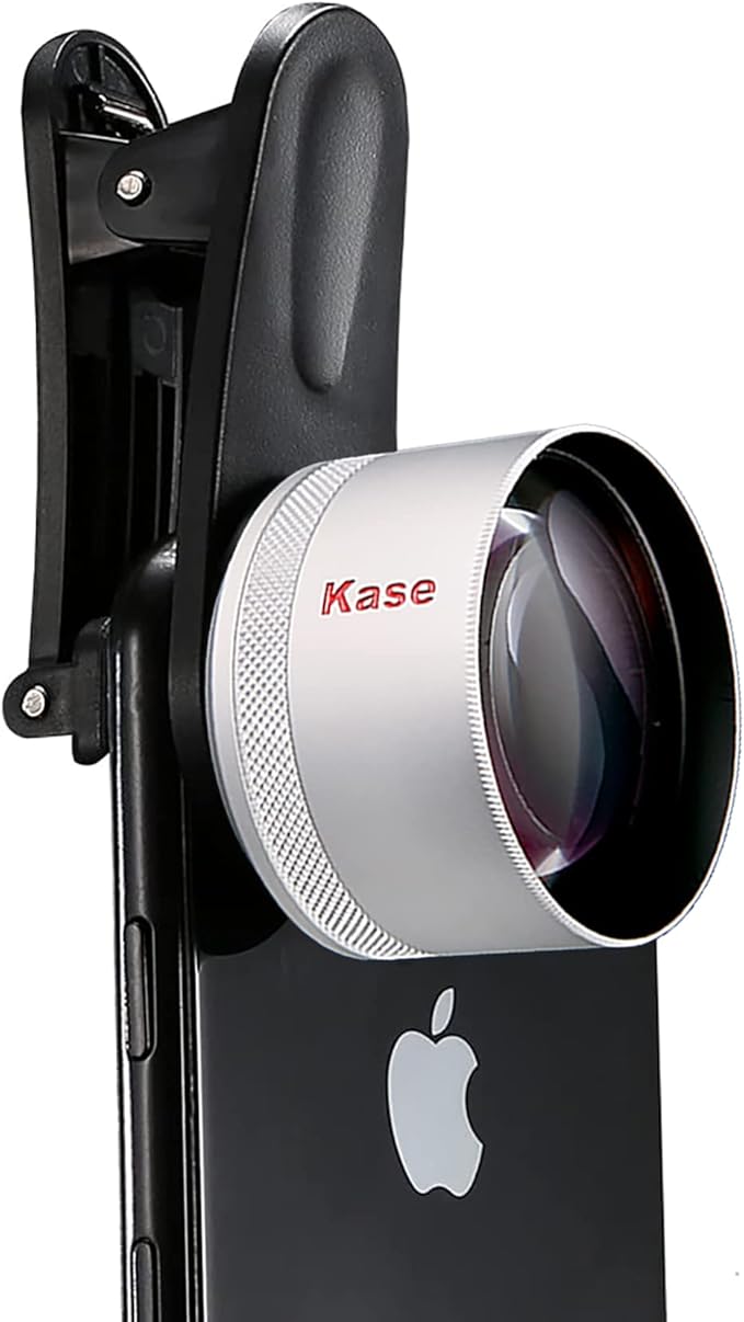Kase HD Master Macro Lens for iPhone 17 16 15 14 13 12 Samsung Pixel Android, Macro Photography Phone Camera Lens Attachment, Long Shoot Distance 40-85mm