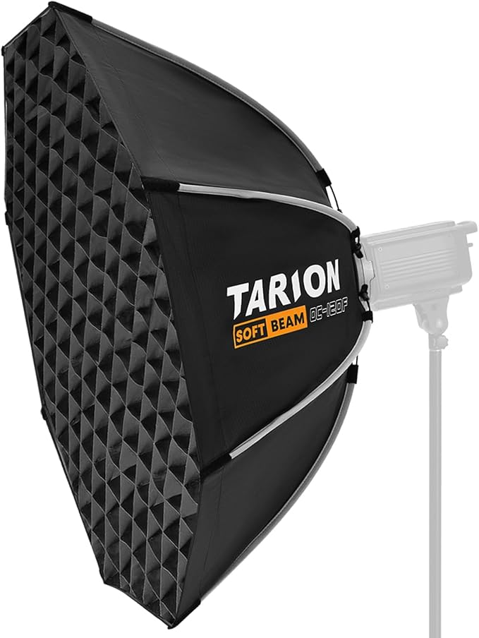 TARION Quick Release Octagonal Softbox - Bowens Mount Softbox with Diffusers/Honeycomb Grid/Carrying Bag for Live Streaming, Photography, Videography (Octagonal 47.2"/120cm)