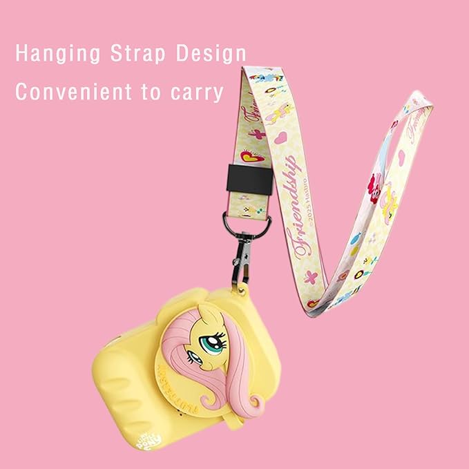 My Little Pony Magic Catcher Children's Camera，Toddler Camera 3 Year Old, Kid's Camera with SD Card，Fluttershy