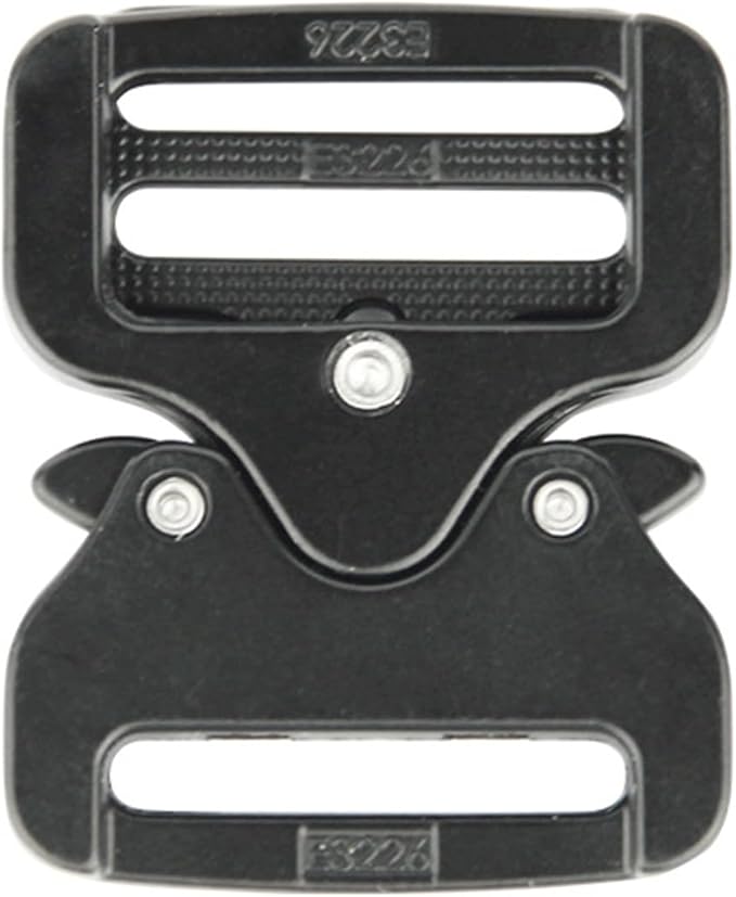 2PCS Small Metal Buckle for 1" Wide Webbing Strap Lightweight Quick Release Zinc Alloy Tactical Belt Buckles