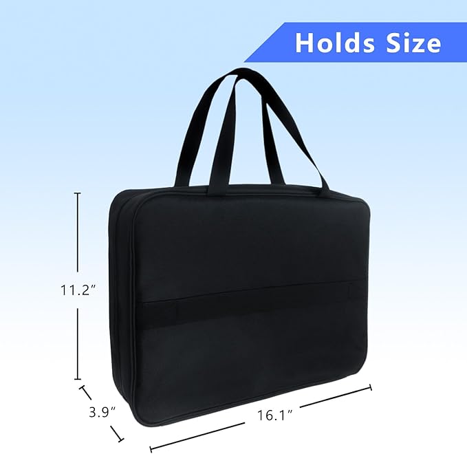Mi Ya Mi Lai 17-Pocket Board Game Organizer Carry Case - Storage & Travel Case for Games, Cards, Tokens, Dice Accessories.