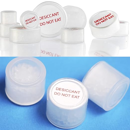 0.5 Gram 800 Pack Silica Gel Canister, Silica Gel Capsules, Silica Gel Packets, Moisture Absorbers for Food Storage, Food Grade Desiccant Dehumidifiers