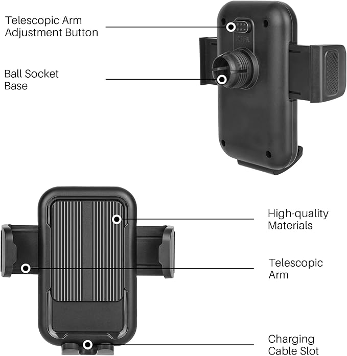 Car Phone Holder – Car Phone Mount for Ford Bronco Accessories, 360° Rotating Smartphone Stand for Ford Bronco 2021-2025, Driver Side