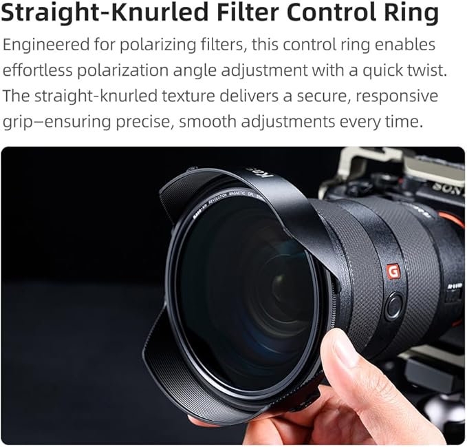 Kase Kanopy Magnetic Metal Lens Hood for Revolution/Revolution Plus 95mm Filters (Hood + 82mm Adapter)