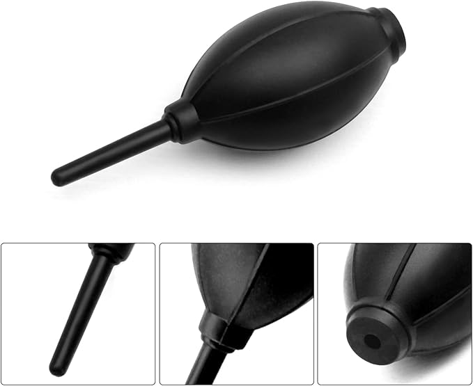 VVEASIER Silicone Soft Tip Manual Air Blower,Dust Cleaner for DSLR,Camera Lens,Camera Sensor,LCD,Keyboard,Watch,Coffee Machine,Cleaning Air Blower (Long+Short Nozzle)