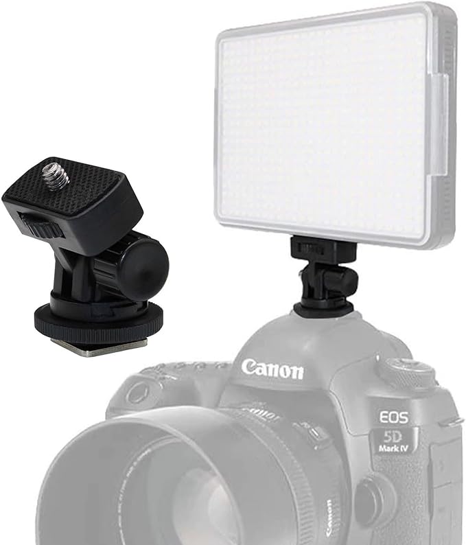 2 pcs Camera hot Shoe Mount Monitor Photography Fill Light Post Conversion Base Cold Shoe Mount Cell Phone Adapter Field Monitor,Video Light, or Microphone