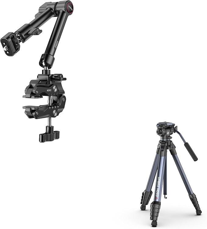 ULANZI HD02 Magic Arm Super Clamp Kit and Ombra Video Ⅱ Camera Tripod